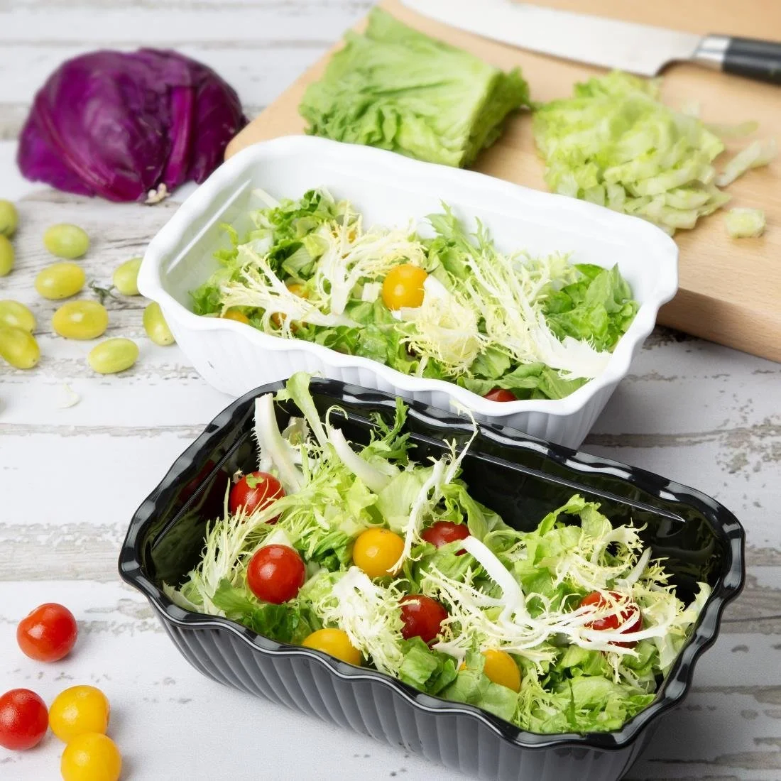 Olympia Kristallon Medium Salad Crock - Black - Image 5