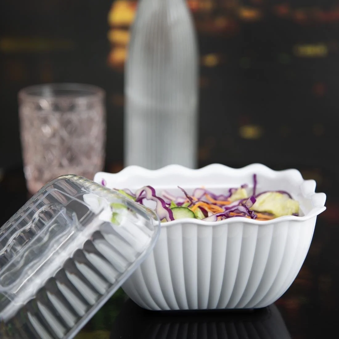 Olympia Kristallon Small Salad Crock - White - Image 6