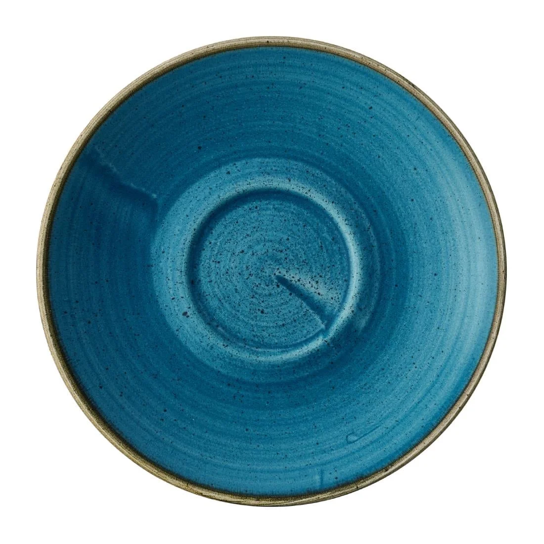 Churchill Stonecast Java Blue Cafe Cappuccino Saucers 158mm (12 Pack)