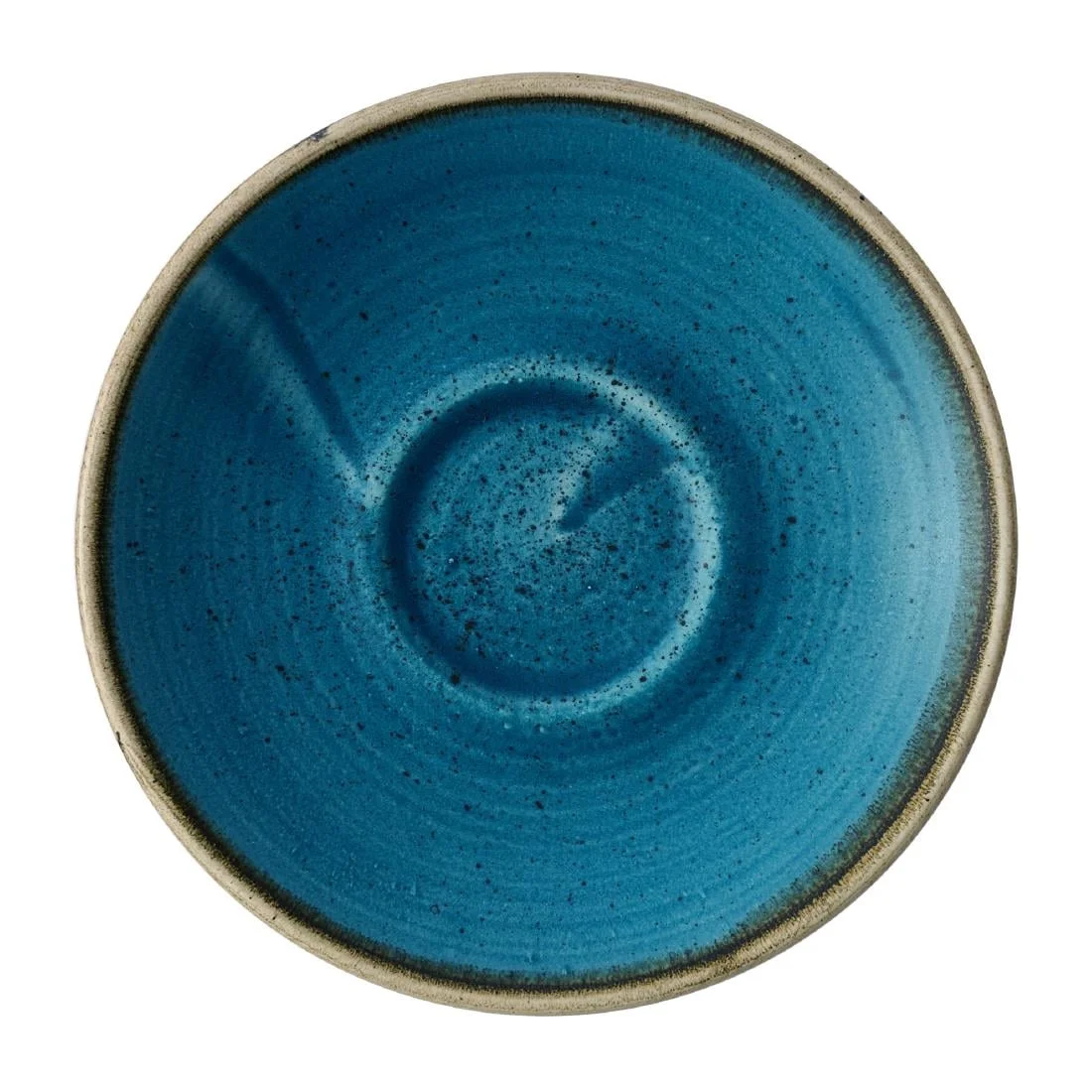 Churchill Stonecast Java Blue Cafe Espresso Saucers 115mm (12 Pack)