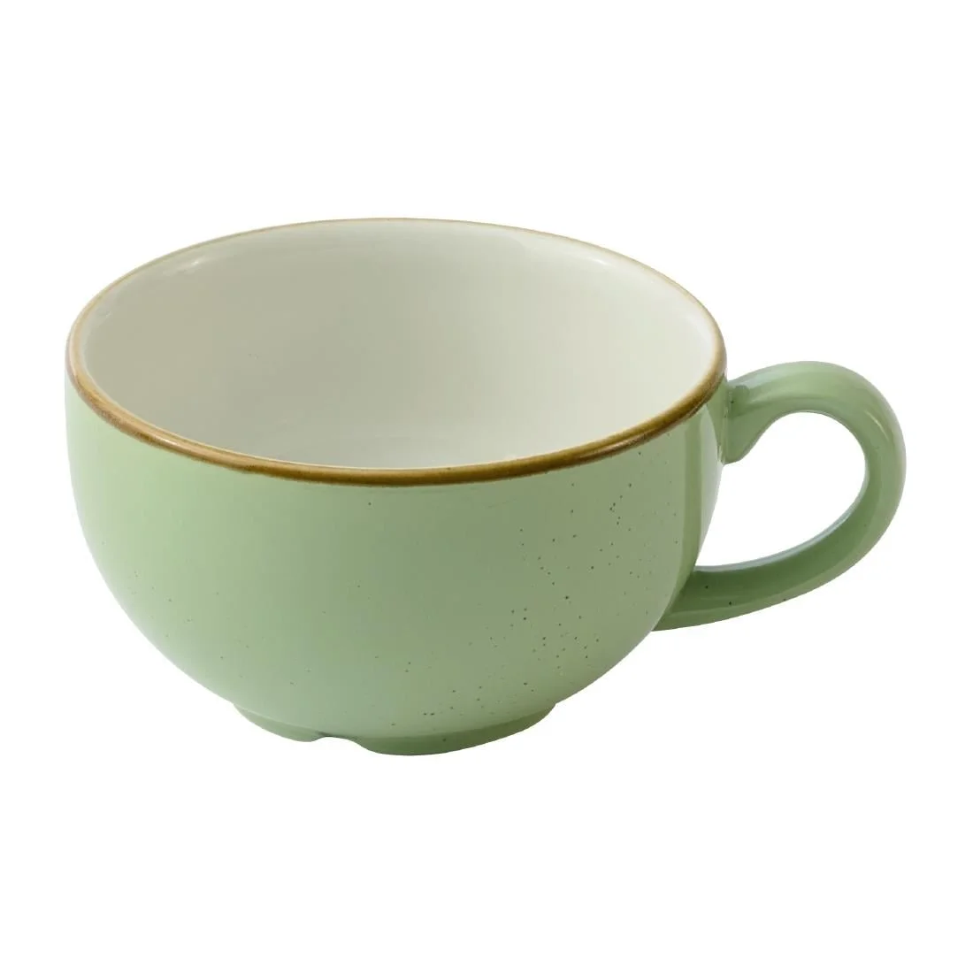 Churchill Stonecast Sage Green Cafe Cappuccino Cups 336ml (12 Pack)