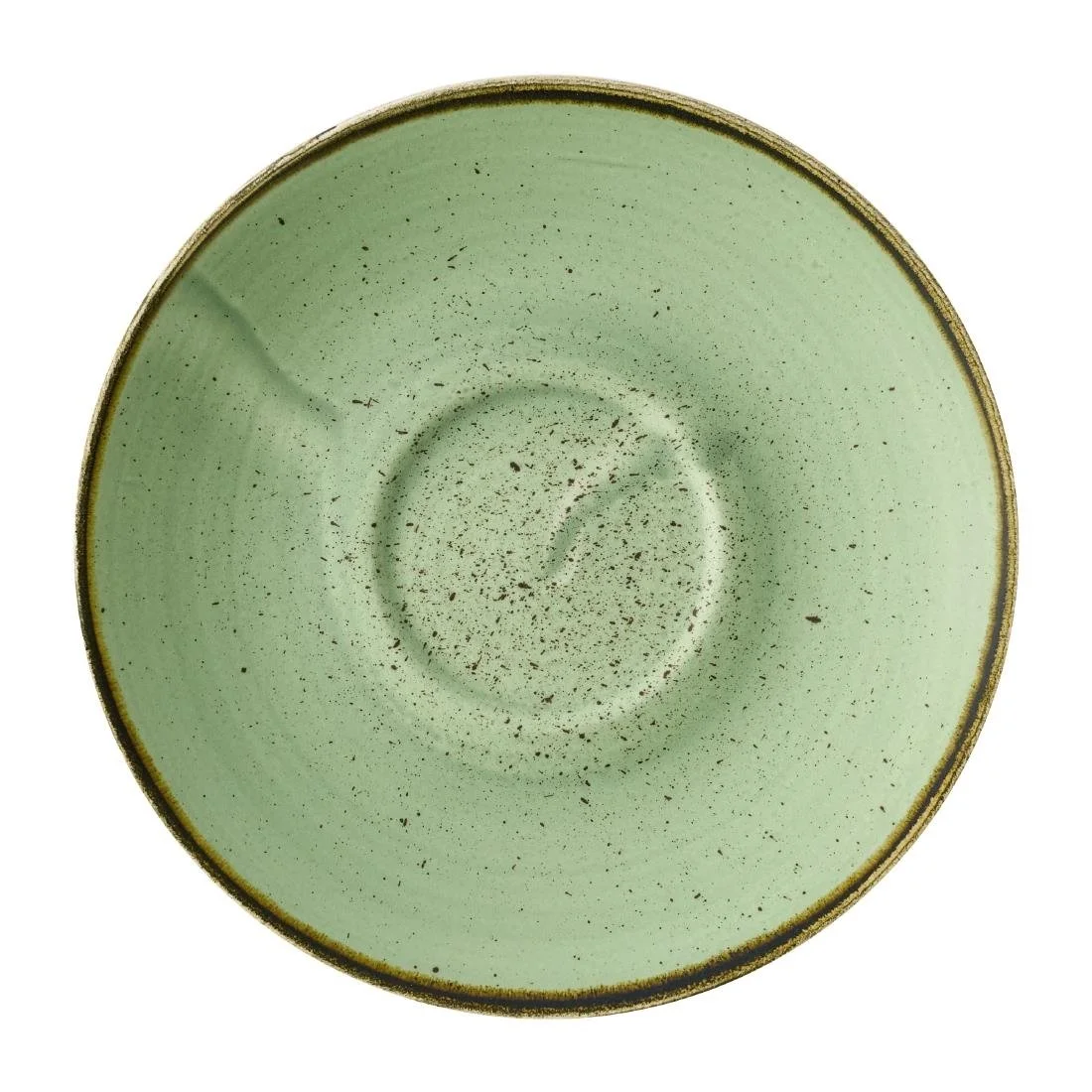 Churchill Stonecast Sage Green Cafe Cappuccino Saucers 158mm (12 Pack)