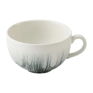 Churchill China Tide Black Cafe Cappuccino Cups 355ml (12 Pack)