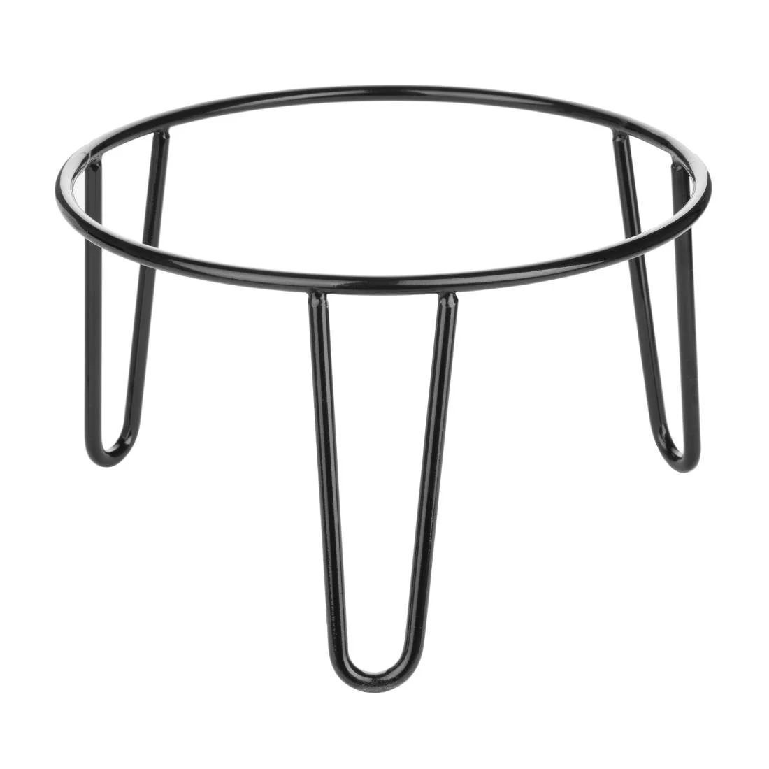 Olympia Non-Slip Riser Round Black Wire 210x120mm