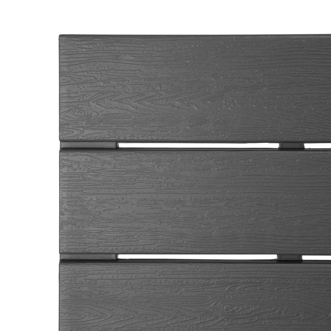 Bolero Valletta Grey Slatted Outdoor Table 1560mm - Image 4