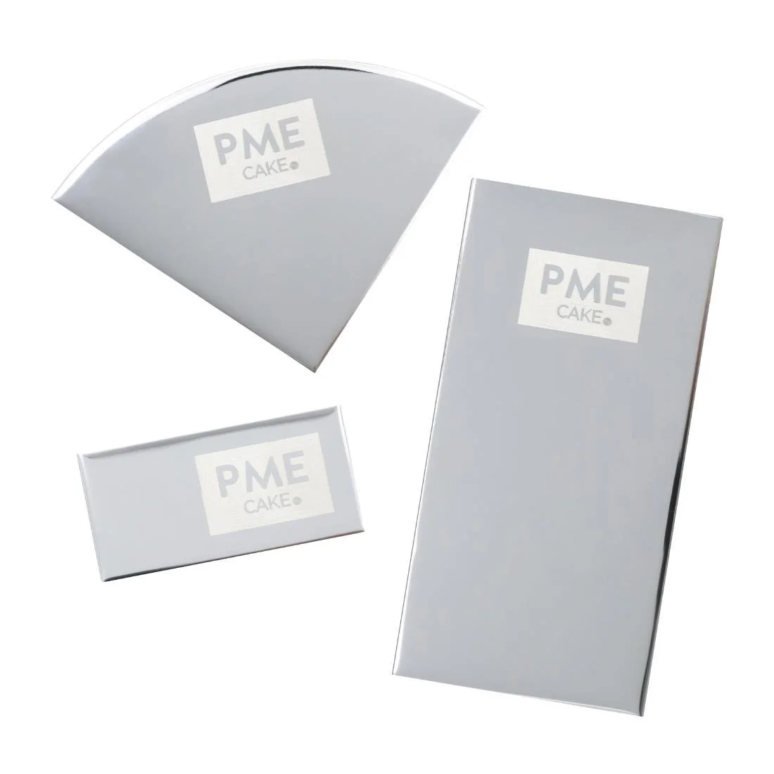 PME Mini Flexible Icing Side Scrapers (3 Pack) - Image 1