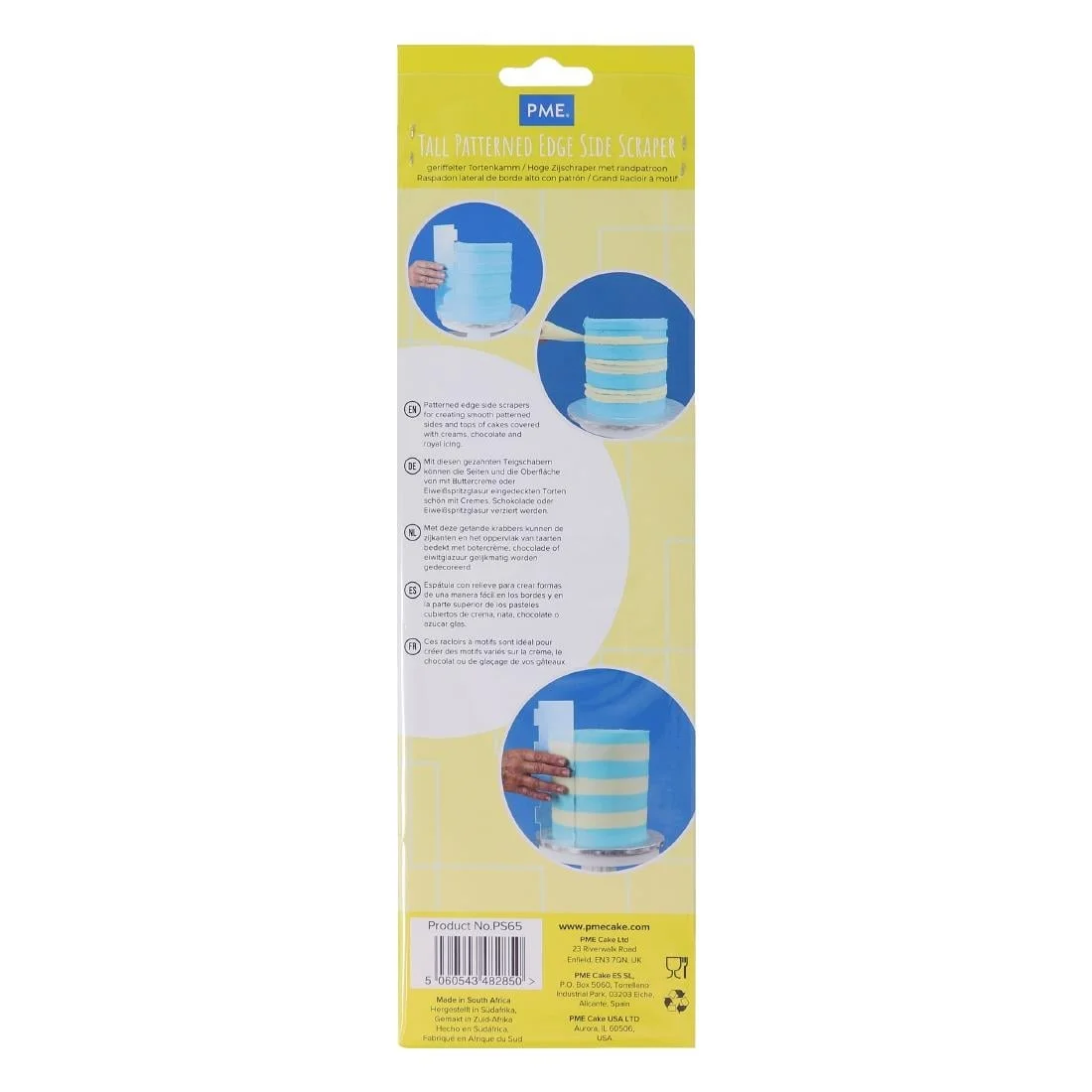 PME Side Scrapers Patterned Acrylic Extra Wide Stripes 255mm - Image 3