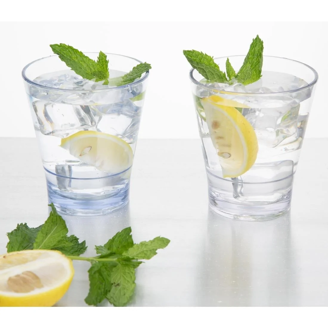 Olympia Kristallon Polycarbonate Stacking Tumblers - Blue 350ml (6 Pack) - Image 5