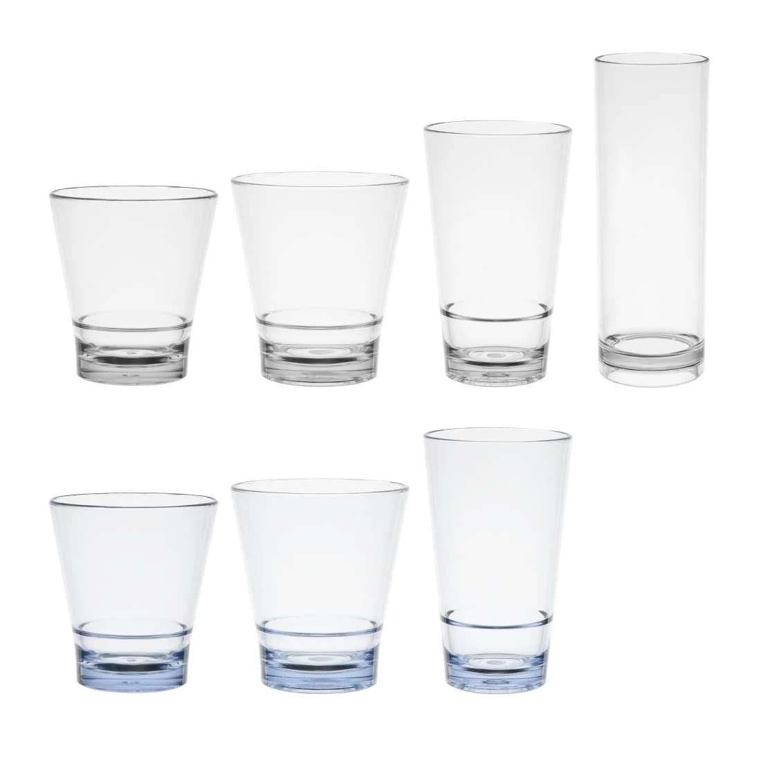Olympia Kristallon Polycarbonate Stacking Hi-ball Tumblers - Clear 420ml (6 Pack) - Image 4