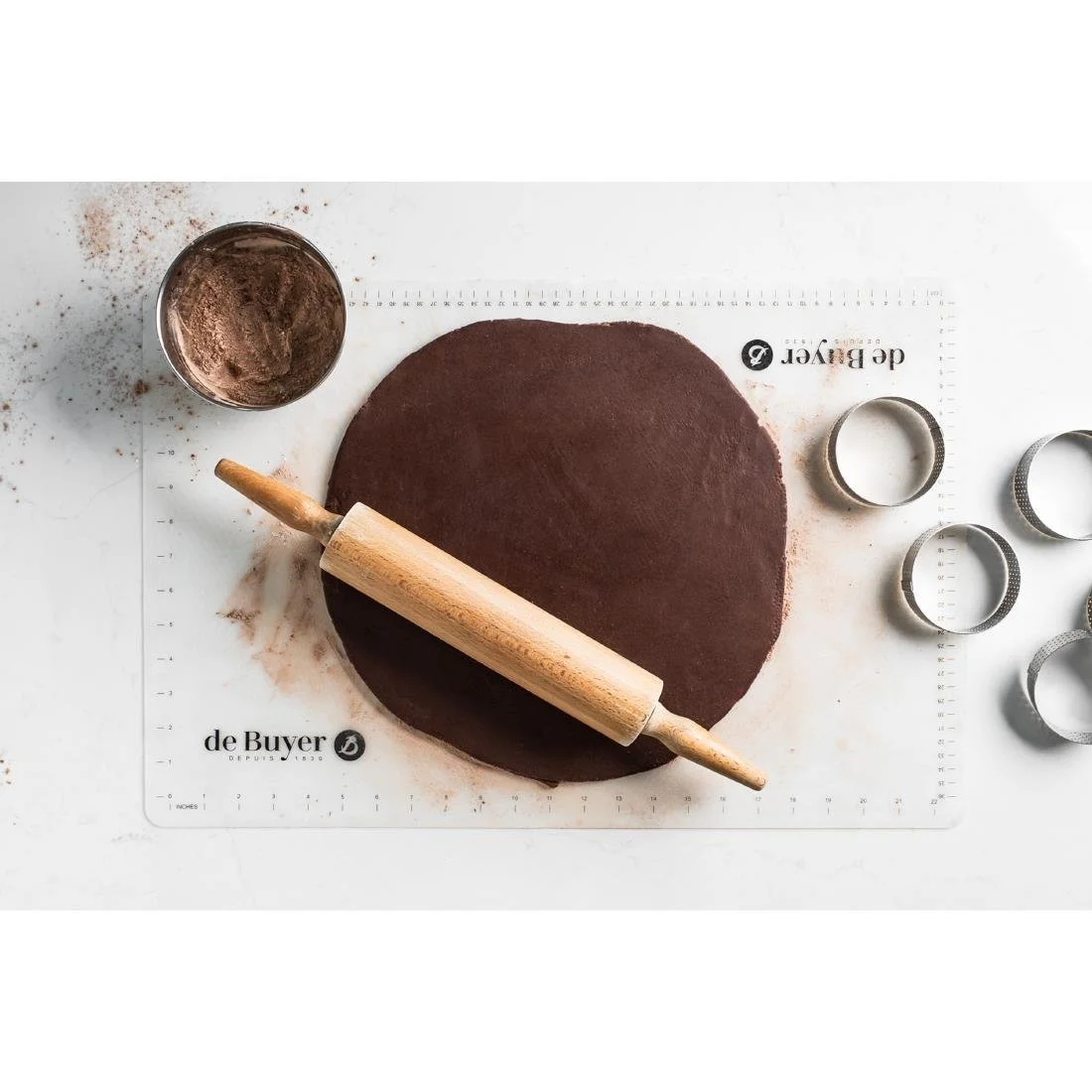 De Buyer Baking Non-Stick Silicone Mat Black - Image 9