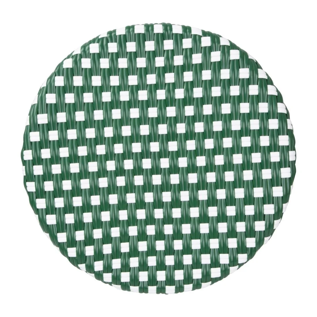 Bolero Parisian Style PE Rattan Bar Stools Green Dot Mix (2 Pack) - Image 4