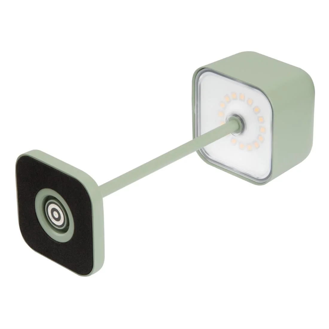 Olympia Lucca Table Lamp Squared Dome Sage 200mm - Image 3