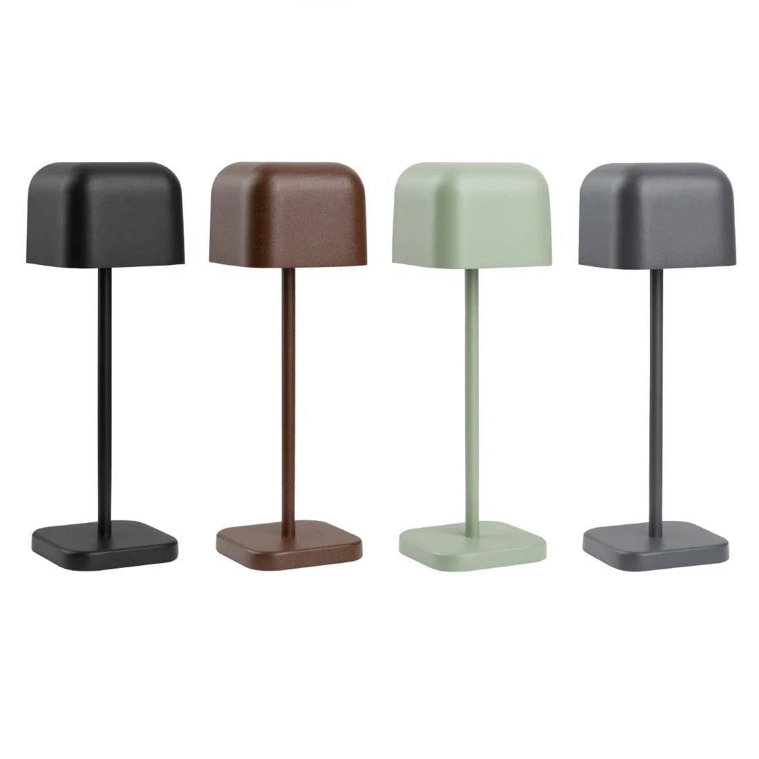 Olympia Lucca Table Lamp Squared Dome Sage 200mm - Image 6