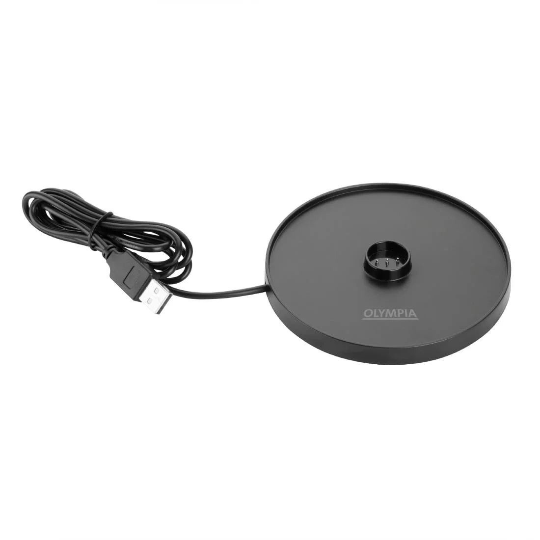 Olympia Siena Table Lamp Round Dome Grey 300mm - Image 4