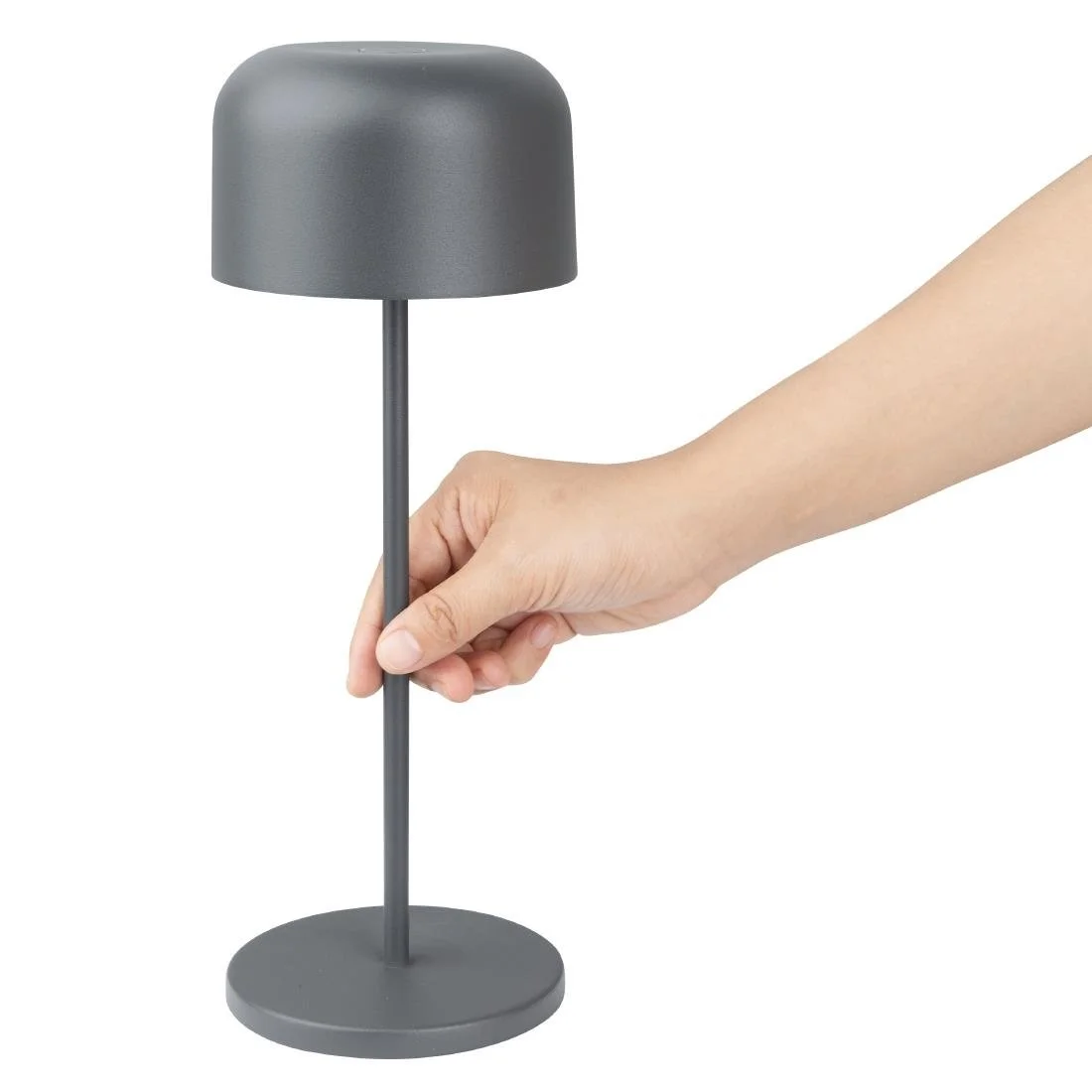 Olympia Siena Table Lamp Round Dome Grey 300mm - Image 5