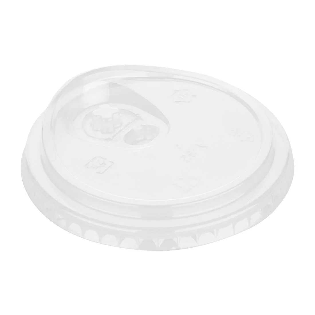 Fiesta Recyclable rPET Strawless Lids for 12/16/20oz Cups (400 Pack)