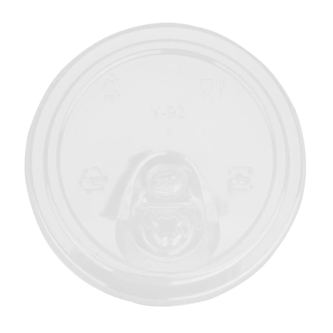 Fiesta Recyclable rPET Strawless Lids for 12/16/20oz Cups (400 Pack) - Image 2