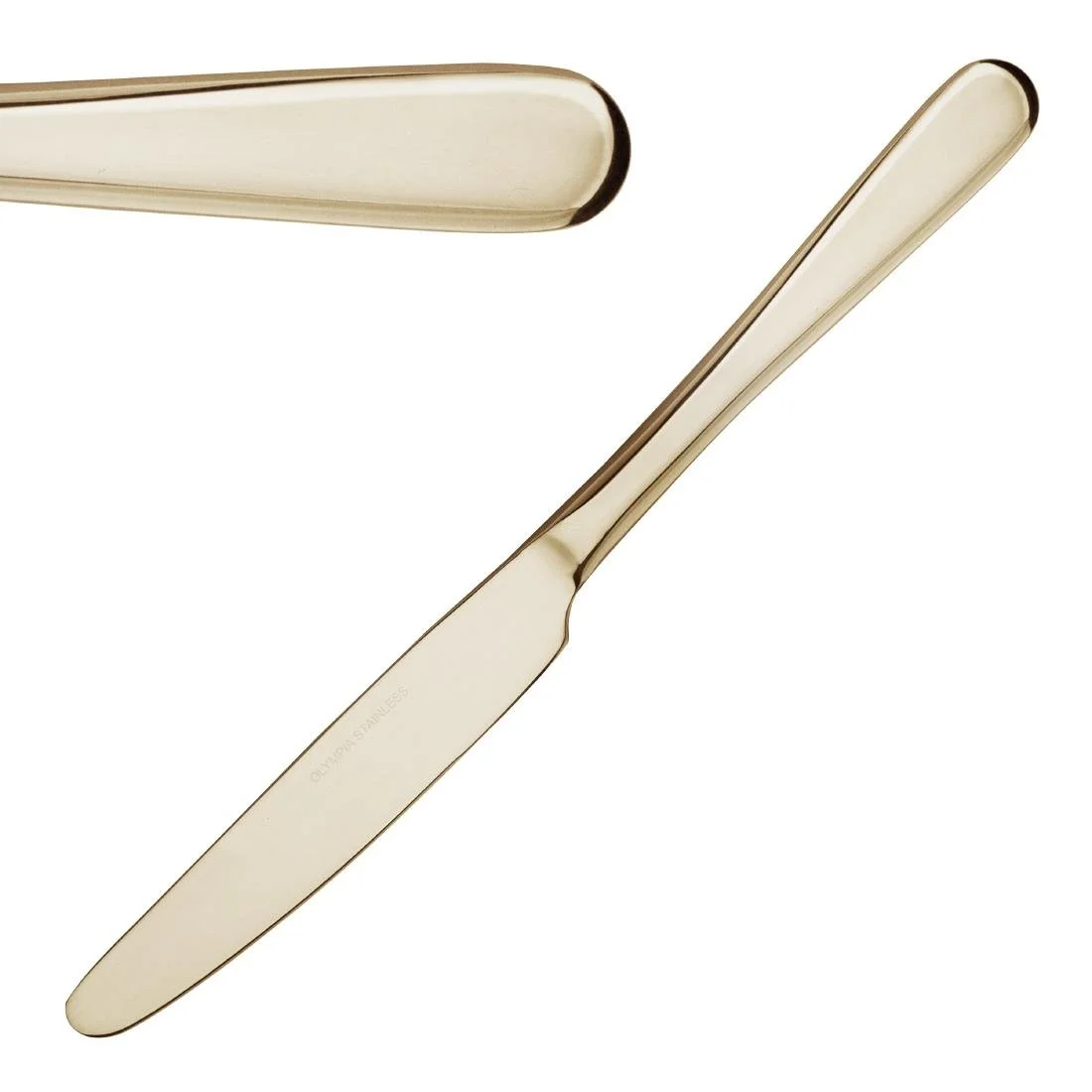 Olympia Buckingham Table Knives Champagne Gold (12 Pack) - Image 1