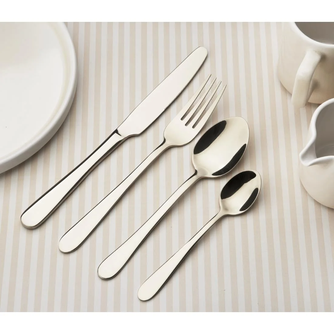 Olympia Buckingham Dessert Spoons Champagne Gold (12 Pack) - Image 6