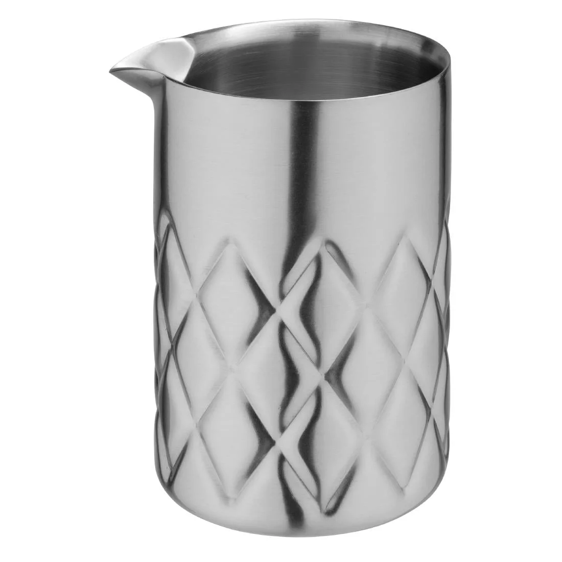 Olympia Double Wall Mixing Glass Stainless Steel 139x87mm - Image 2