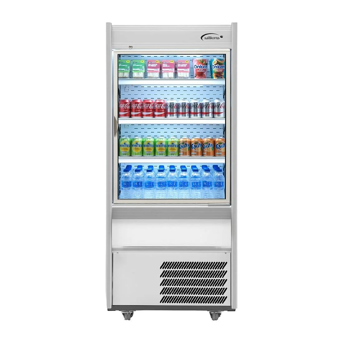 Williams Slimline Gem Multideck Fridge with Hinged Door White
