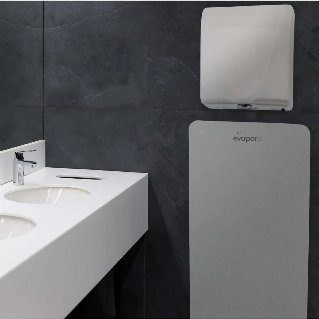 Evapor8 Splashback 800x400mm Plain Grey - Image 4