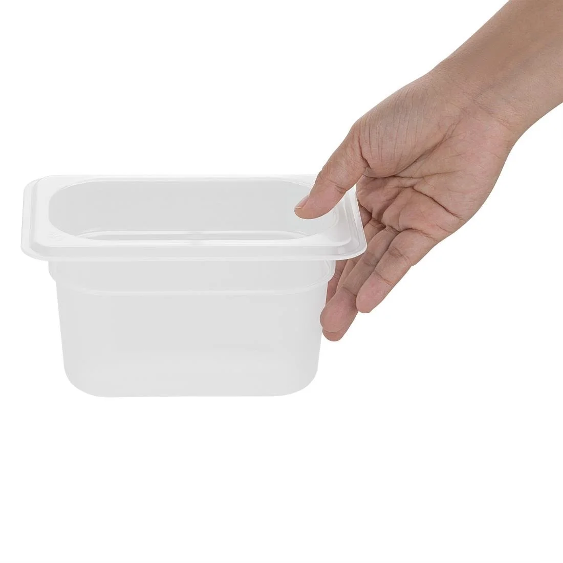 Nisbets Essentials Polypropylene 1/9 Gastronorm Container 100mm - Image 4