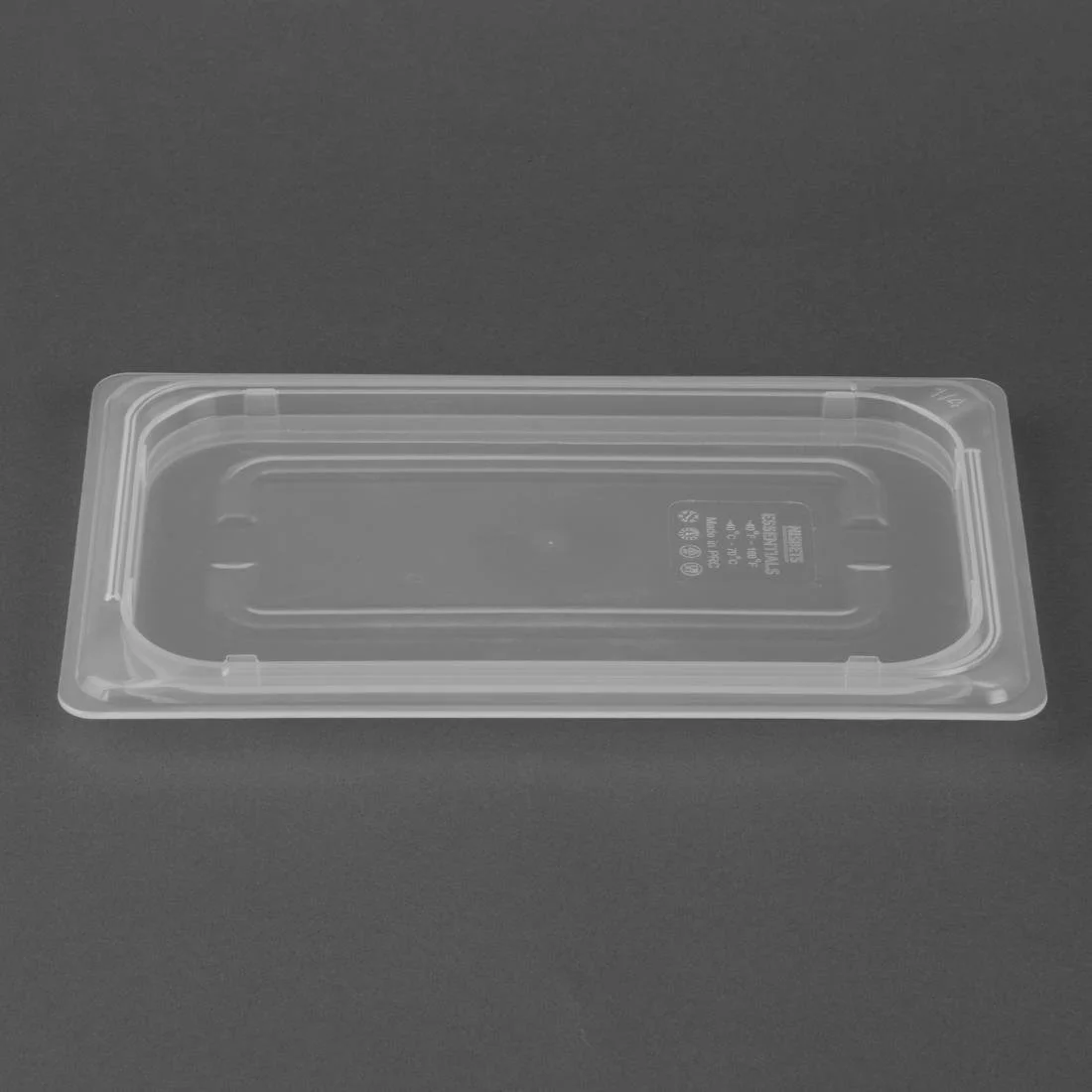 Nisbets Essentials Polypropylene Gastronorm Lid 1/4 - Image 4