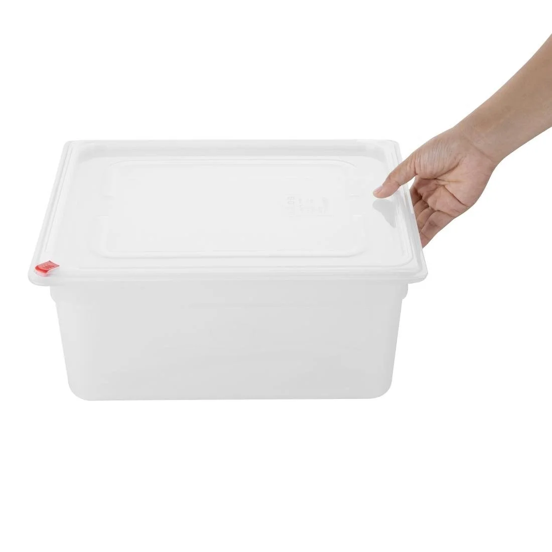 Hygiplas Click PP GN Container 2/3 with Lid & 7 Colour Clips 150mm 12Ltr (4 Pack) - Image 4