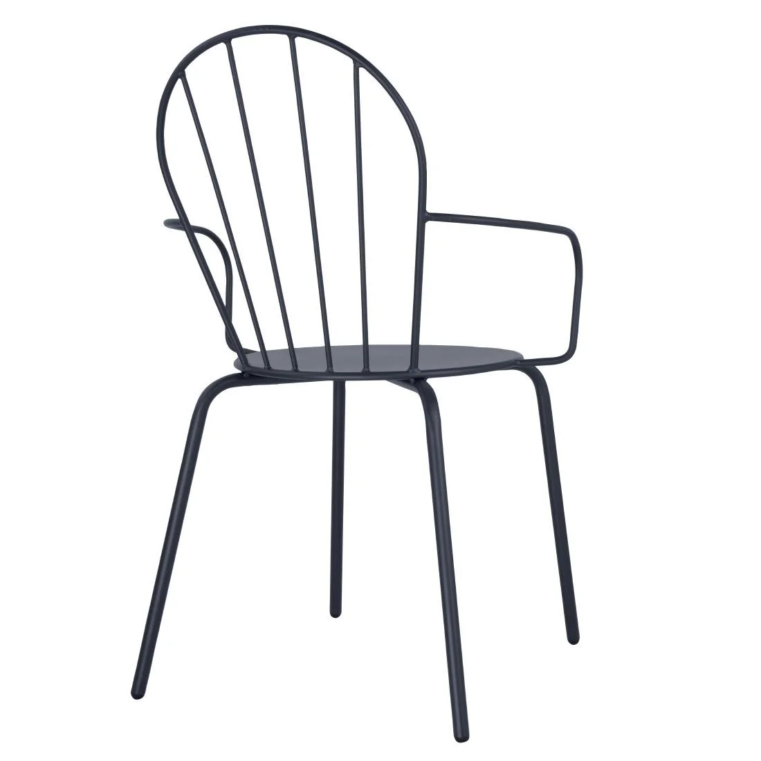 Bolero Adeline Arm Chairs Slate Blue (4 Pack) - Image 3