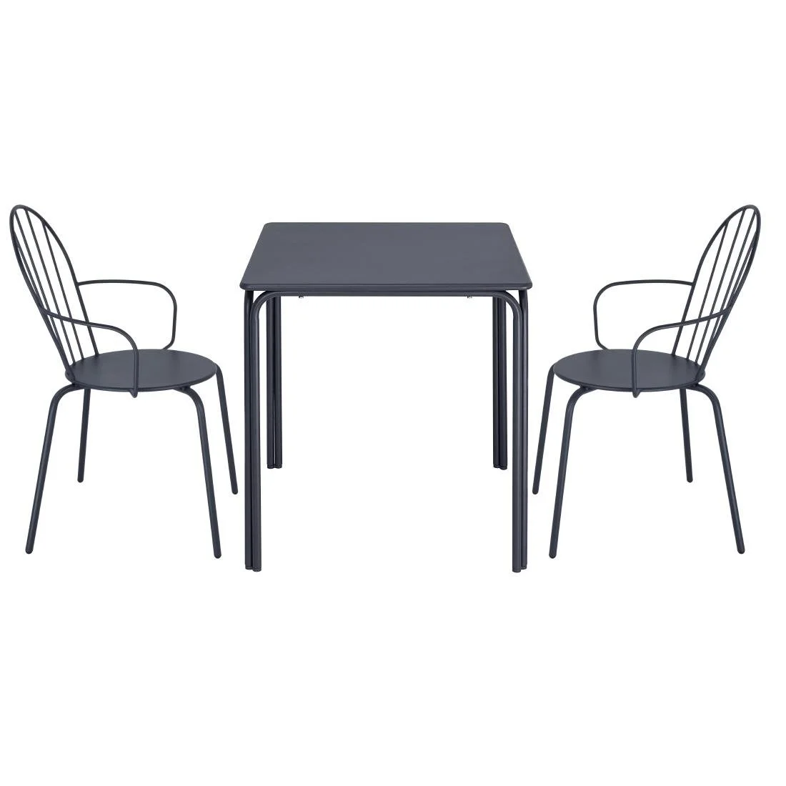 Bolero Adeline Arm Chairs Slate Blue (4 Pack) - Image 4