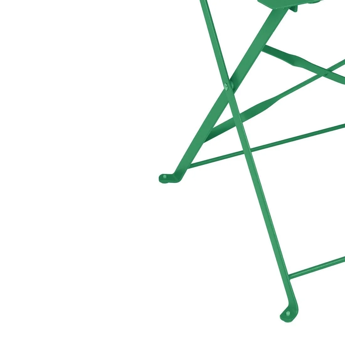 Bolero Perth Forest Green Pavement Style Steel Folding Chairs (2 Pack) - Image 3