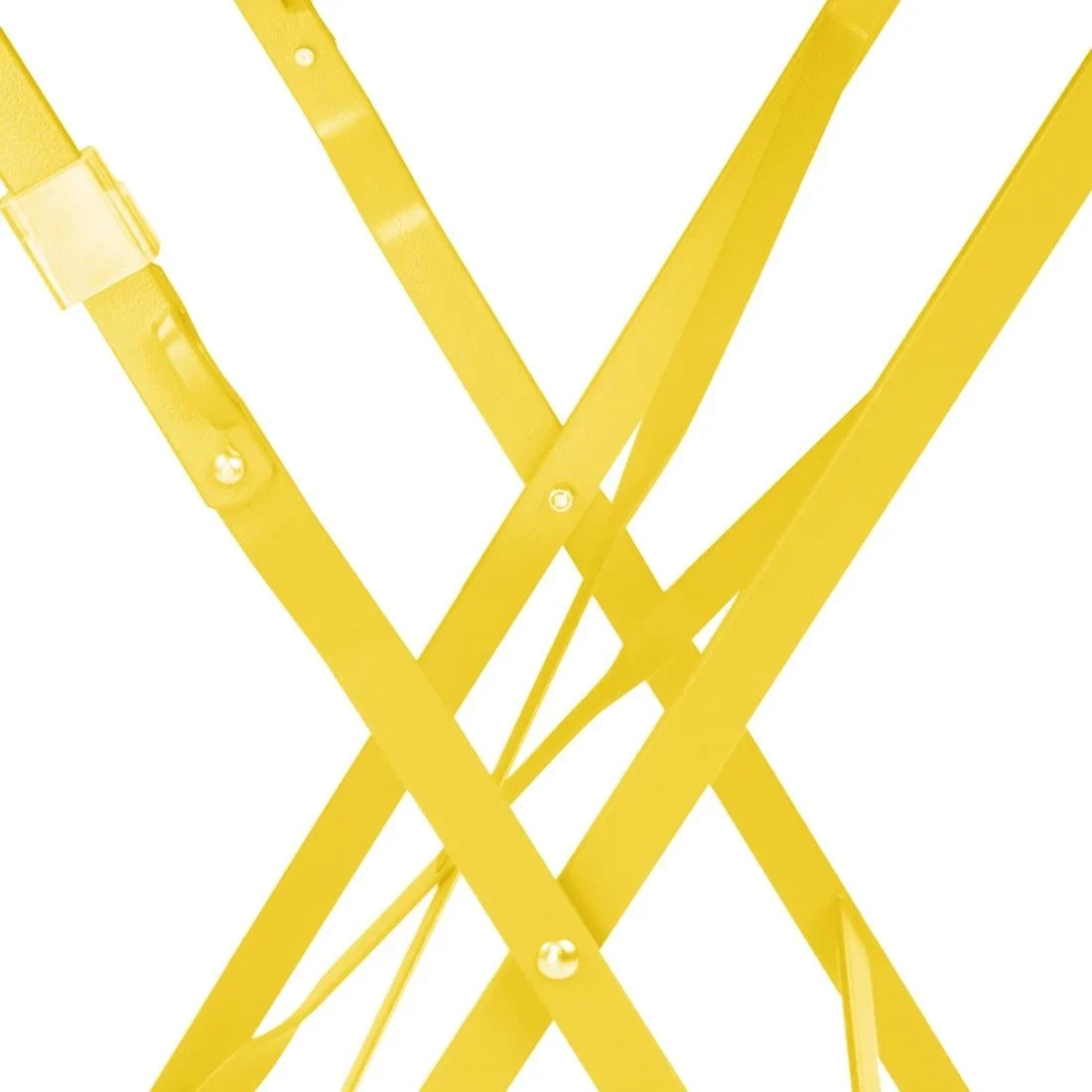 Bolero Perth Mellow Yellow Pavement Style Steel Table Square 600mm - Image 6