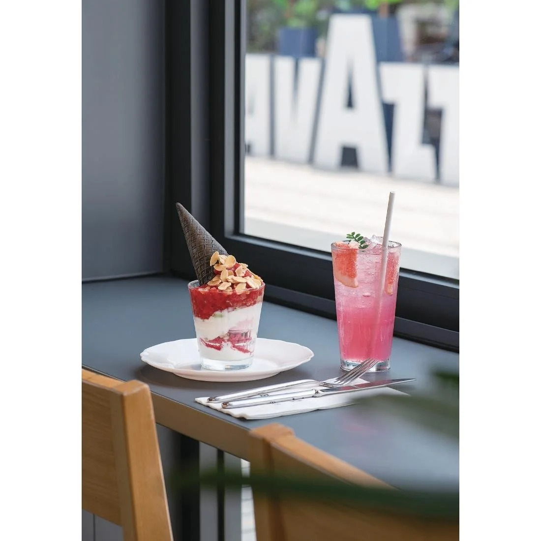 Arcoroc Stack Up Cross Tumblers 350ml (24 Pack) - Image 4