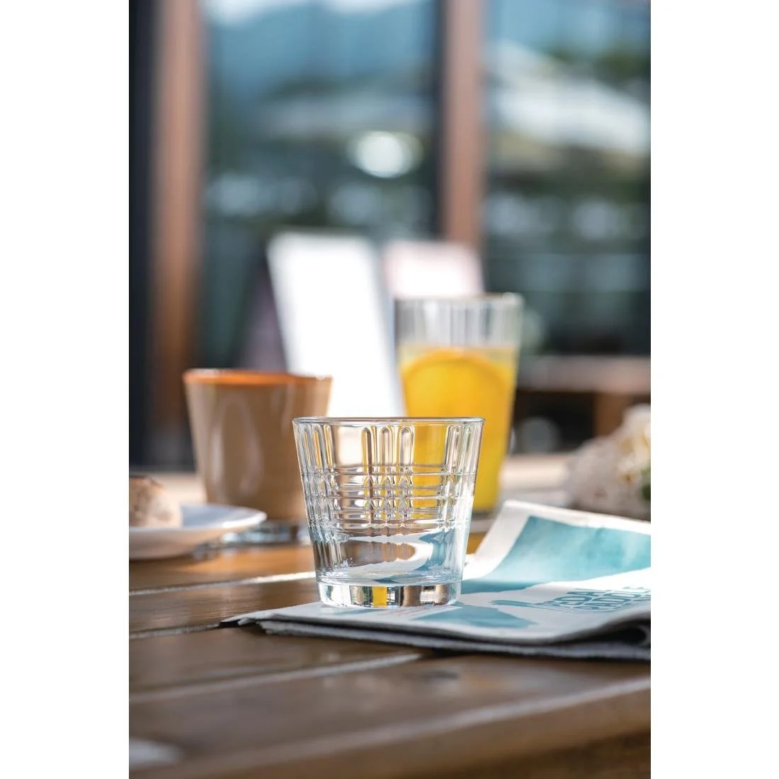 Arcoroc Stack Up Cross Old Fashioned Tumblers 260ml (24 Pack) - Image 3