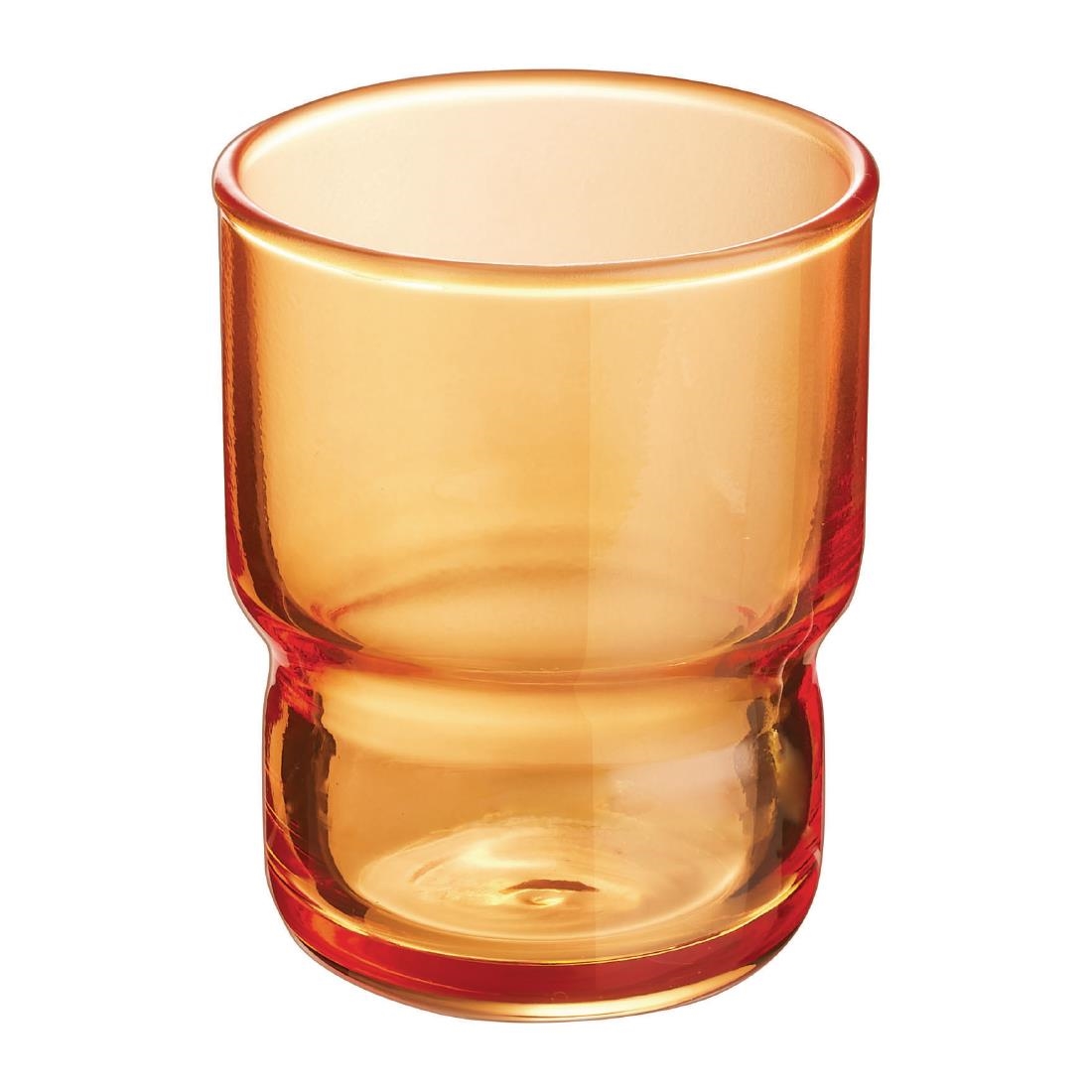 Arcoroc Log Brush Orange Tumblers 160ml (Pack of 48)