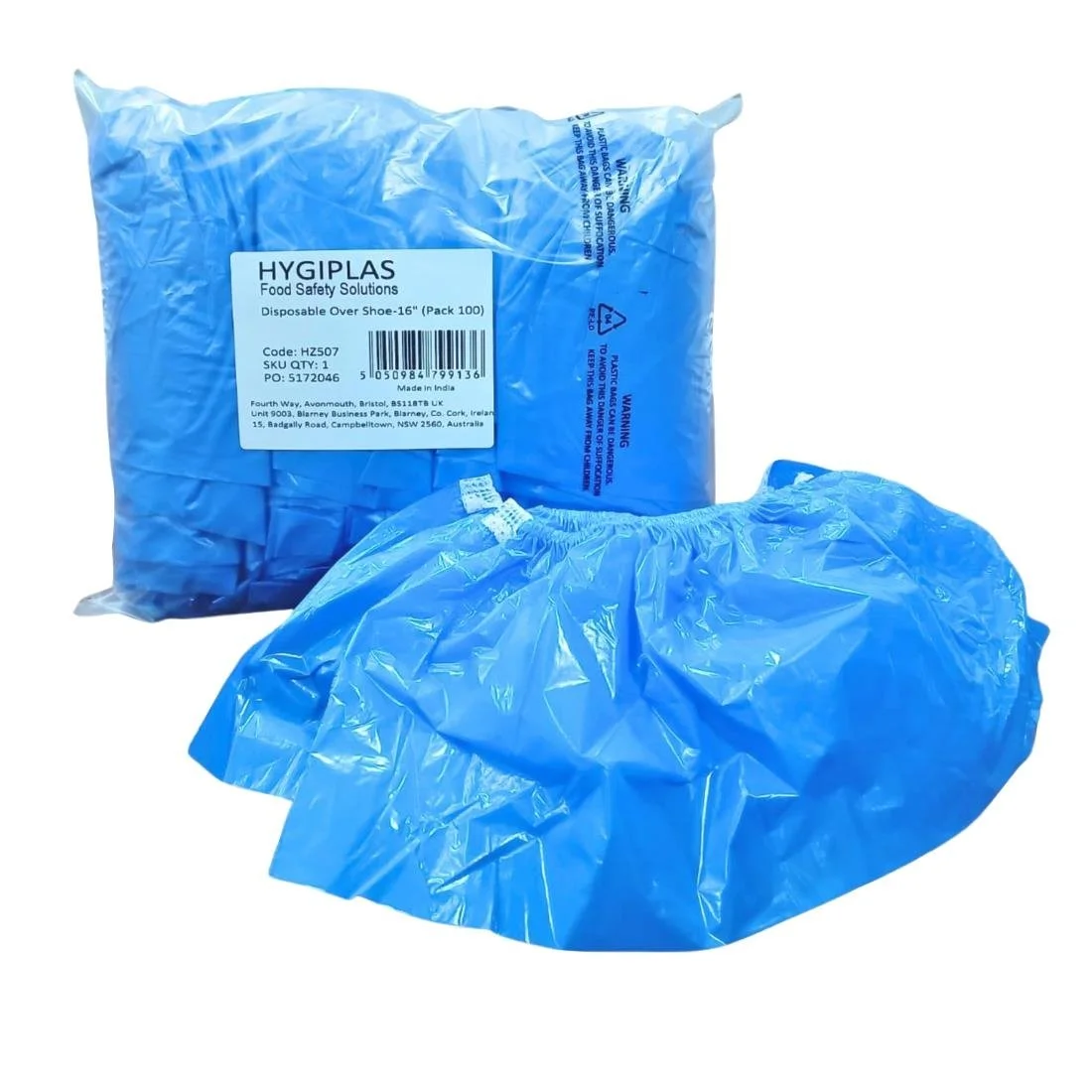 Hygiplas Disposable Overshoe Covers - 16" (100 Pack) - Image 1