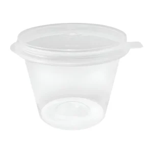 Fiesta Recyclable Portion Pots with Lids 50ml (50 Pack)