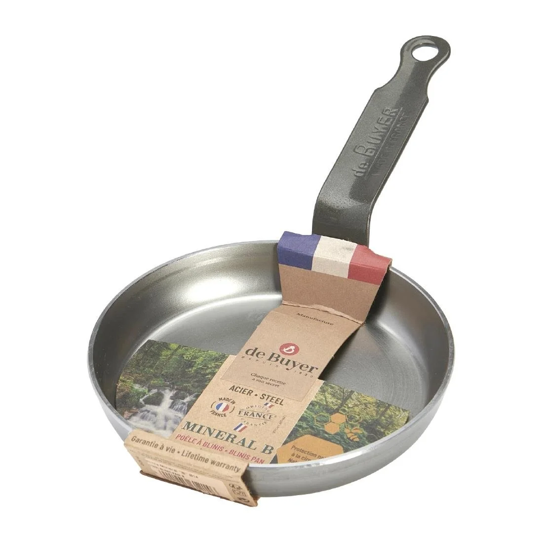 De Buyer Mineral B Steel Blinis Pan 14cm - Image 7