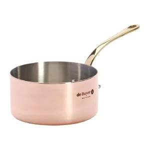 De Buyer Inocuivre Mini Saucepan with Brass Handle 9cm