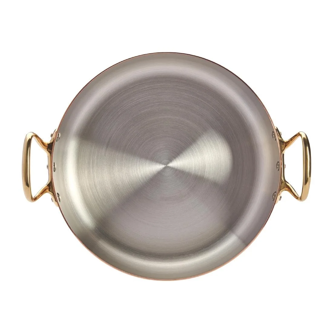 De Buyer Inocuivre Saute Pan with Lid Brass 28cm - Image 4