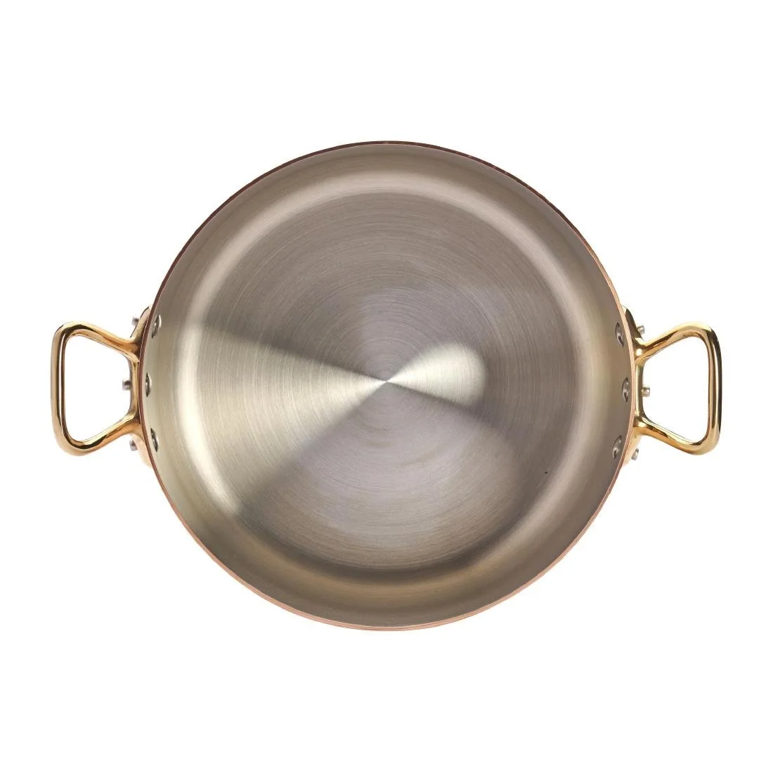 De Buyer Inocuivre Round Stewpan with Lid Brass 24cm - Image 3