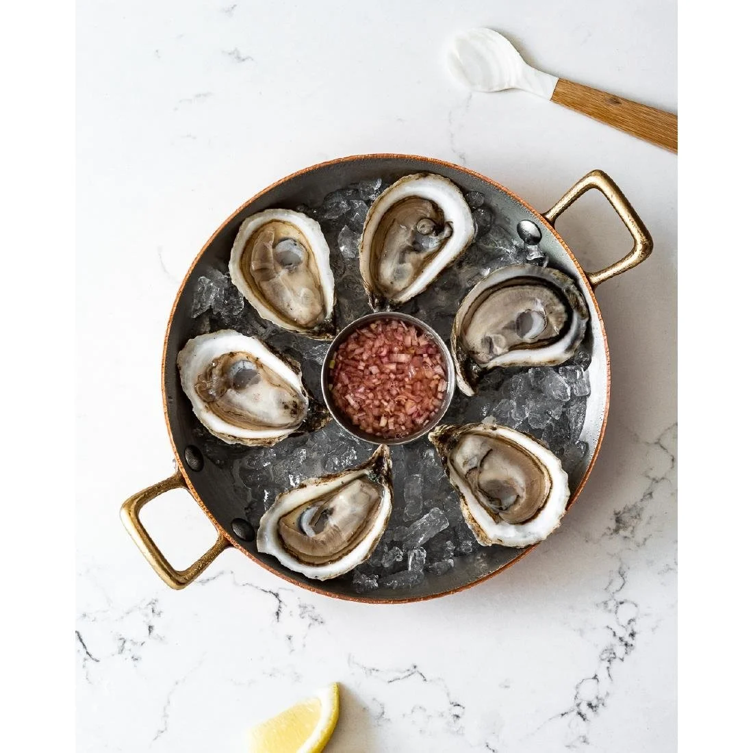 De Buyer Inocuivre Round Dish with Brass Handles 20cm - Image 2