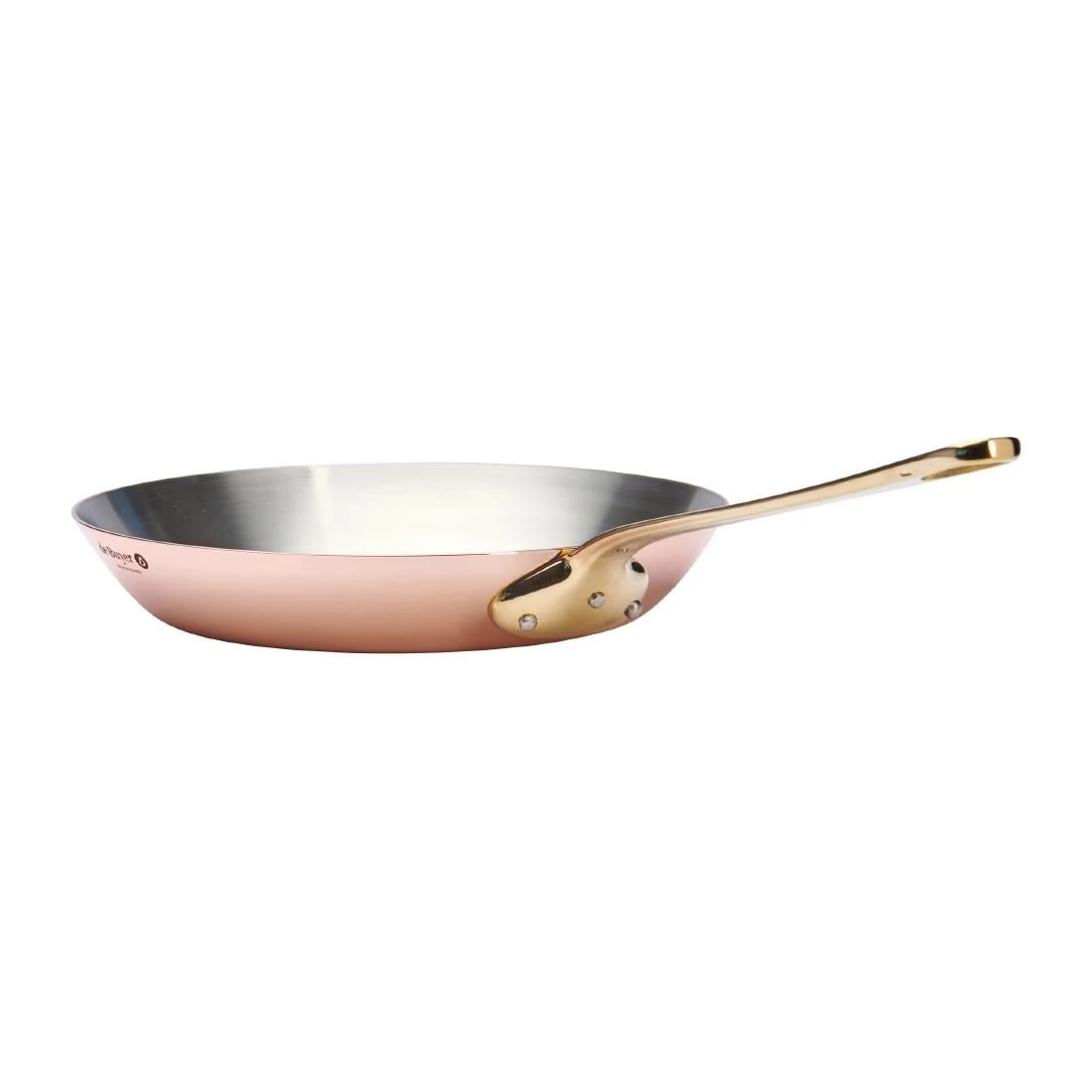 De Buyer Inocuivre Round Frying Pan with Handle Brass 28cm - Image 5