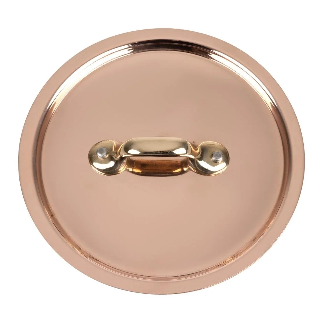 De Buyer Inocuivre Lid with Brass Handle 12cm - Image 1