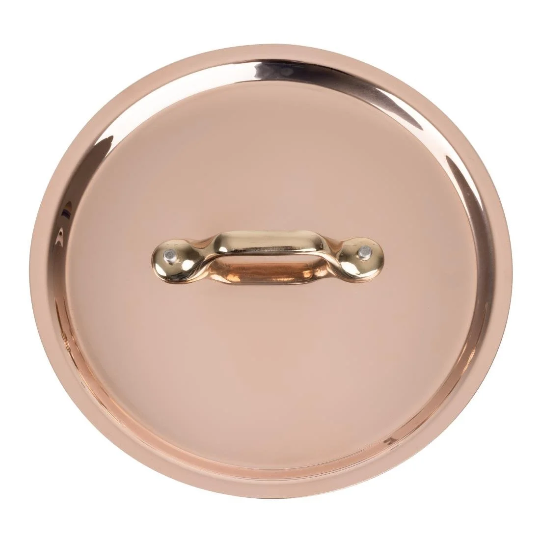 De Buyer Inocuivre Lid with Brass Handle 16cm - Image 1