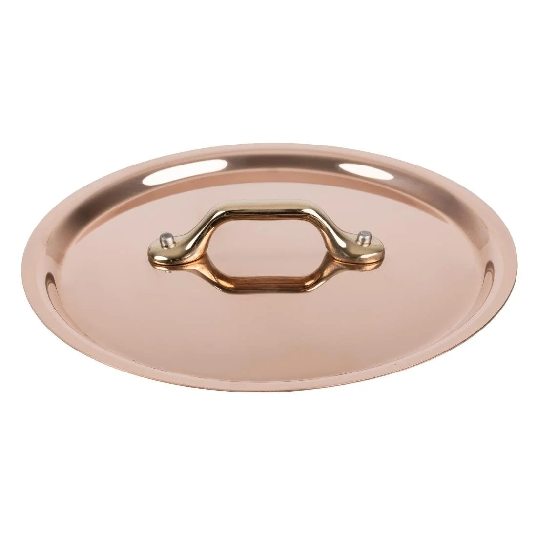 De Buyer Inocuivre Lid with Brass Handle 16cm - Image 2