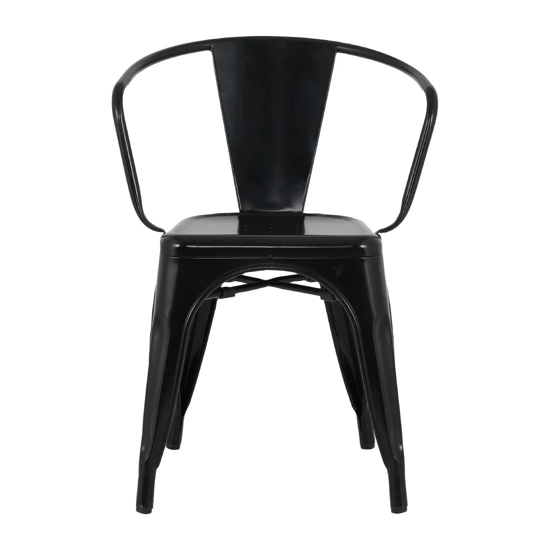 Bolero Bistro Curve Armchairs Black (4 Pack) - Image 10
