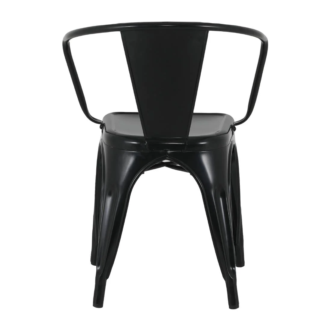 Bolero Bistro Curve Armchairs Black (4 Pack) - Image 11