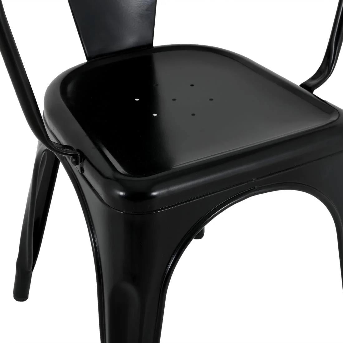 Bolero Bistro Curve Armchairs Black (4 Pack) - Image 13